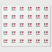 Ik hou van Dolly Cadeaupapier (Vlak)