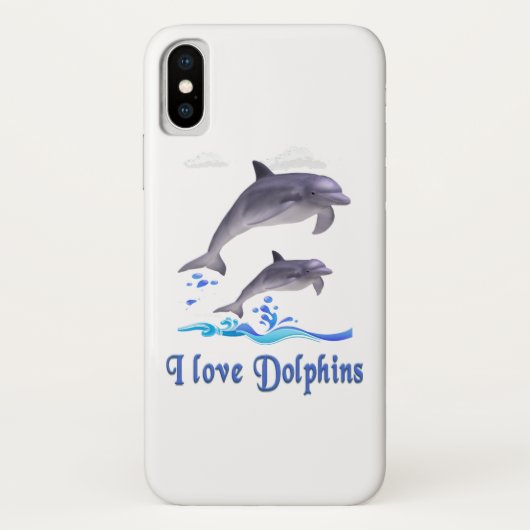 Ik hou van Dolphins Case-Mate iPhone Case (Achterkant)