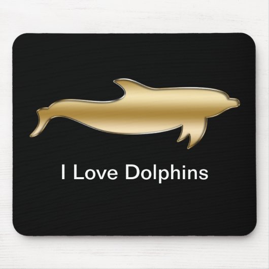Ik hou van Dolphins Mousepad Muismat (Voorkant)