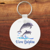 Ik hou van Dolphins Sleutelhanger (Voorkant)