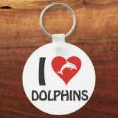 Ik hou van Dolphins Sleutelhanger (Voorkant)