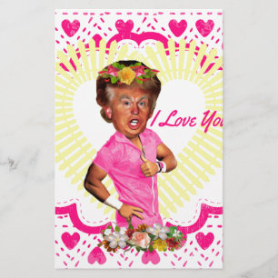 ik hou van donald trump briefpapier