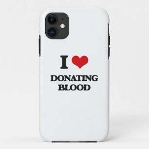Ik hou van donatiebloed iPhone 11 hoesje