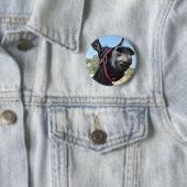 Ik hou van Donkeys! Ronde Button 5,7 Cm (In situ)
