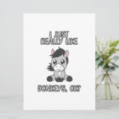 Ik hou van Donkeys Save The Date (Staand voorkant)