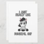 Ik hou van Donkeys Save The Date (Voorkant / Achterkant)