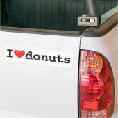 Ik hou van donuts Bumpersticker (Op Truck)