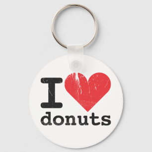 Ik hou van donuts Sleutelhanger