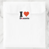 Ik hou van Donuts Sticker (Tas)