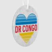 Ik hou van DR Congo, Congo-Kinshasa hart Ornament (voorkant)