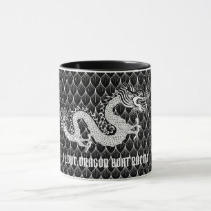 Ik hou van Dragon Boat Racing B&W Dragon Mok