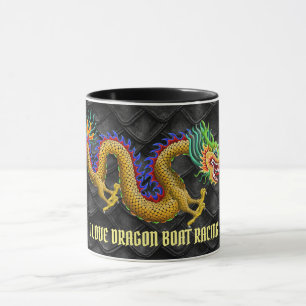 Ik hou van Dragon Boat Racing Gold Dragon Mok