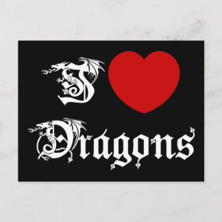 Ik hou van Dragons Briefkaart