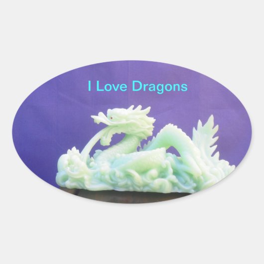 Ik hou van Dragons Sticker (Voorkant)