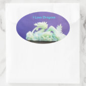 Ik hou van Dragons Sticker (Tas)