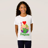 Ik hou van Dragons T-shirt (Voorkant volledig)