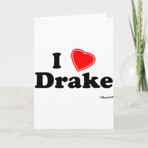 Ik hou van Drake T-shirt Kaart