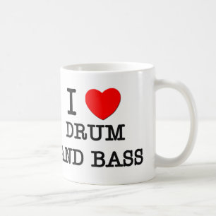 Ik hou van drum en tas koffiemok