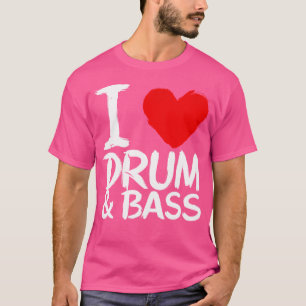 Ik hou van drum en tas t-shirt
