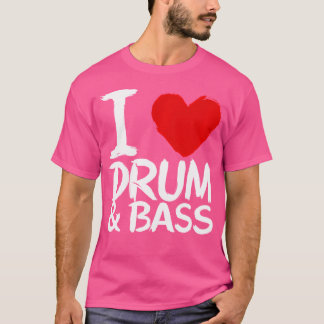 Ik hou van drum en tas t-shirt