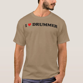 Ik hou van drummer meisje t-shirt