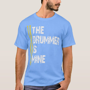 Ik hou van Drummer Percussion Drumkit de Drummer i T-shirt