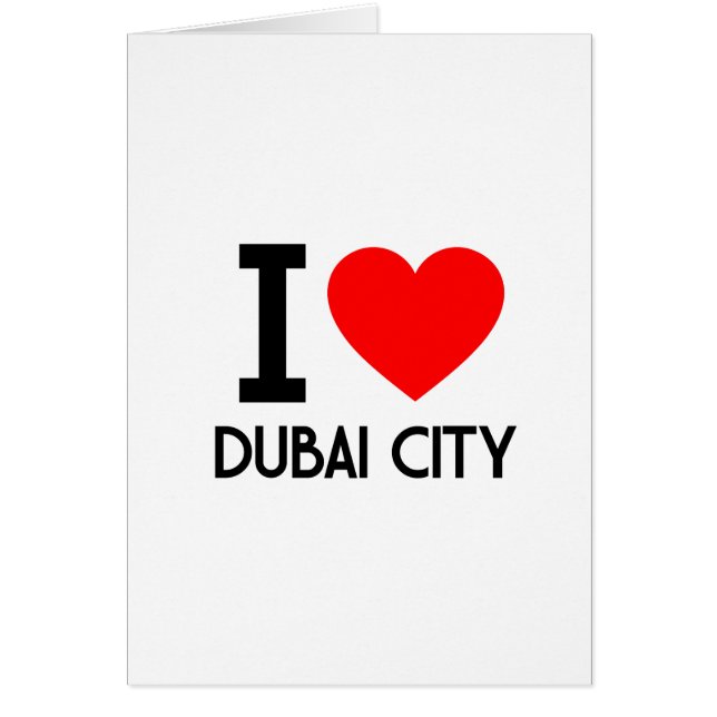 Ik hou van Dubai City (Voorkant)