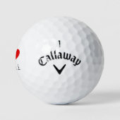 Ik hou van Dubai HEART Golfballen (Logo)