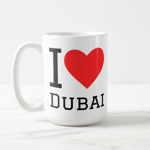 Ik hou van dubai koffiemok