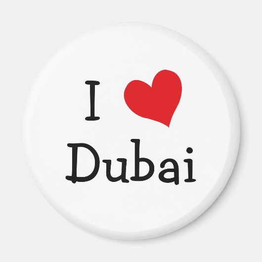 Ik hou van Dubai Magneet (Voorkant)
