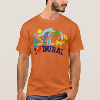 Ik hou van Dubai Verenigde Arabische Emiraten wolk T-shirt
