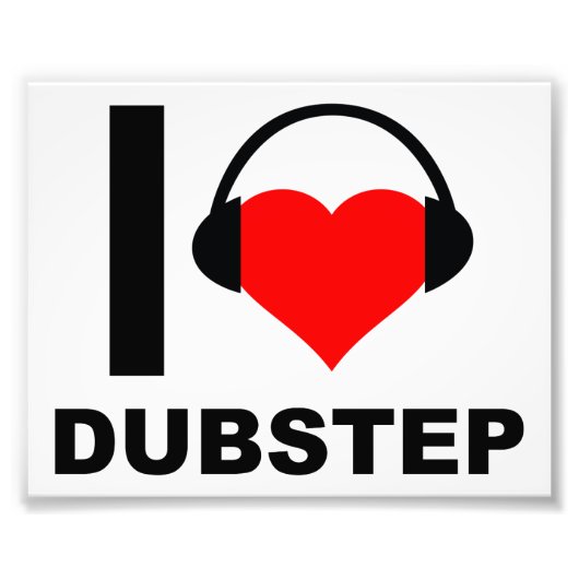 Ik Hou Van Dubstep Grappige Poster (Voorkant)