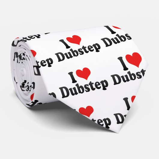 Ik hou van Dubstep Stropdas (Opgerold)