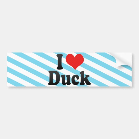 Ik hou van Duck Bumpersticker (Voorkant)