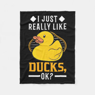 Ik hou van Ducks Fleece Deken