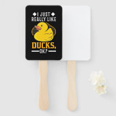 Ik hou van Ducks Handwaaier (Voorkant en achterkant)
