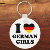 Ik hou van Duitse meisjes Sleutelhanger (Voorkant)