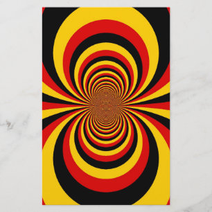 Ik hou van Duitsland Nationale vlag kleuren Art Pr Briefpapier