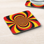 Ik hou van Duitsland Nationale vlag kleuren Art Pr Drankjes Onderzetter (Linkerzijde)