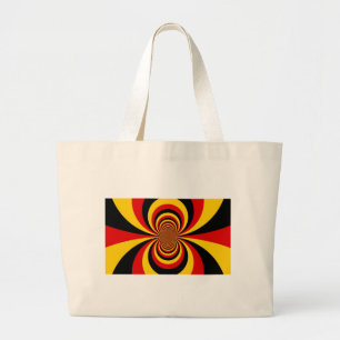 Ik hou van Duitsland Nationale vlag kleuren Art Pr Grote Tote Bag