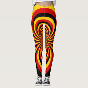 Ik hou van Duitsland Nationale vlag kleuren Art Pr Leggings