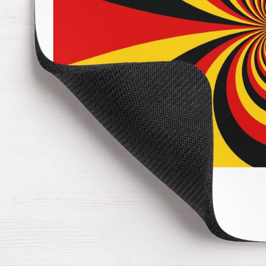 Ik hou van Duitsland Nationale vlag kleuren Art Pr Muismat (Hoek)