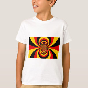 Ik hou van Duitsland Nationale vlag kleuren Art Pr T-shirt