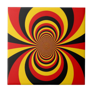 Ik hou van Duitsland Nationale vlag kleuren Art Pr Tegeltje