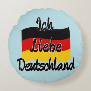 Ik hou van Duitsland Rond Kussen