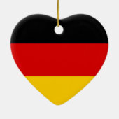 Ik hou van Duitsland Zwart Rood Goud Dubbelzijdig Keramisch Ornament (Achterkant)