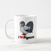 Ik hou van duiven koffiemok (Links)