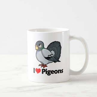Ik hou van duiven koffiemok
