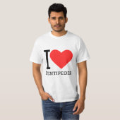 Ik hou van duizendpoten t-shirt (Voorkant volledig)