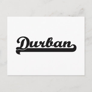 Ik hou van Durban South Africa Classic Design Briefkaart